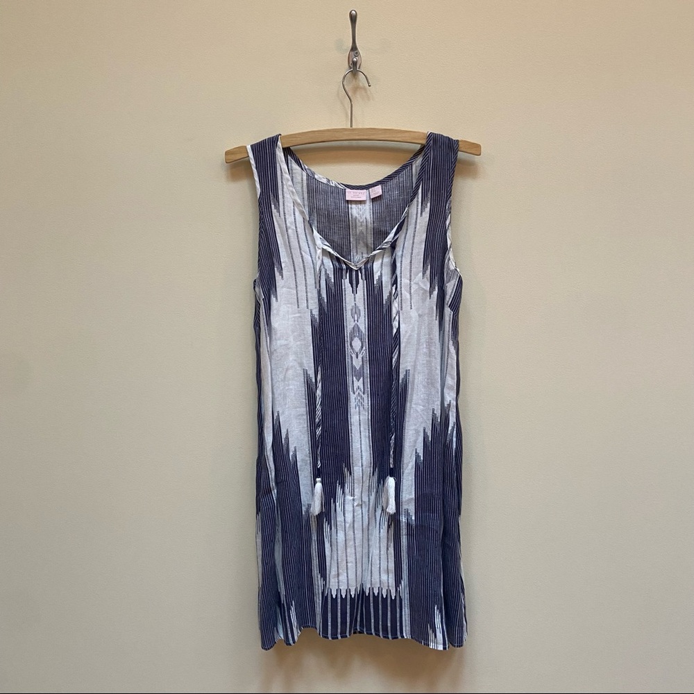 St. Tropez Linen Summer Dress with Ties